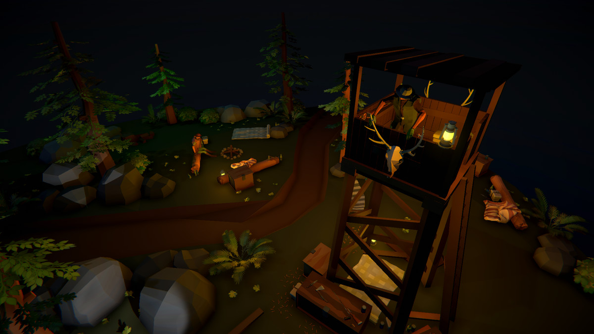 Polygonal Hunters Hideout Spot Asset Package