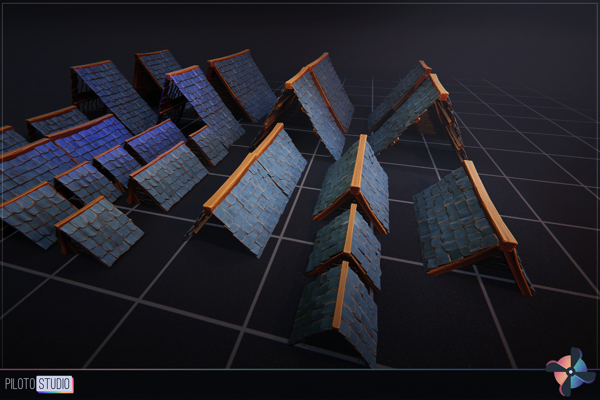 Mega Stylized PBR Environment Pack +500 Assets - Modular Houses, Water Shader