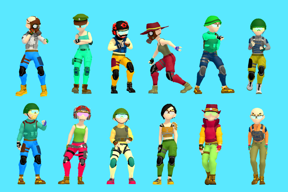 Stylized Military Characters