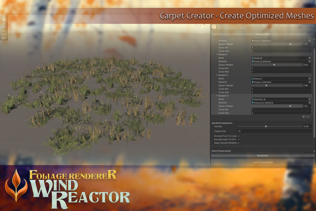 Foliage Renderer - Wind Reactor
