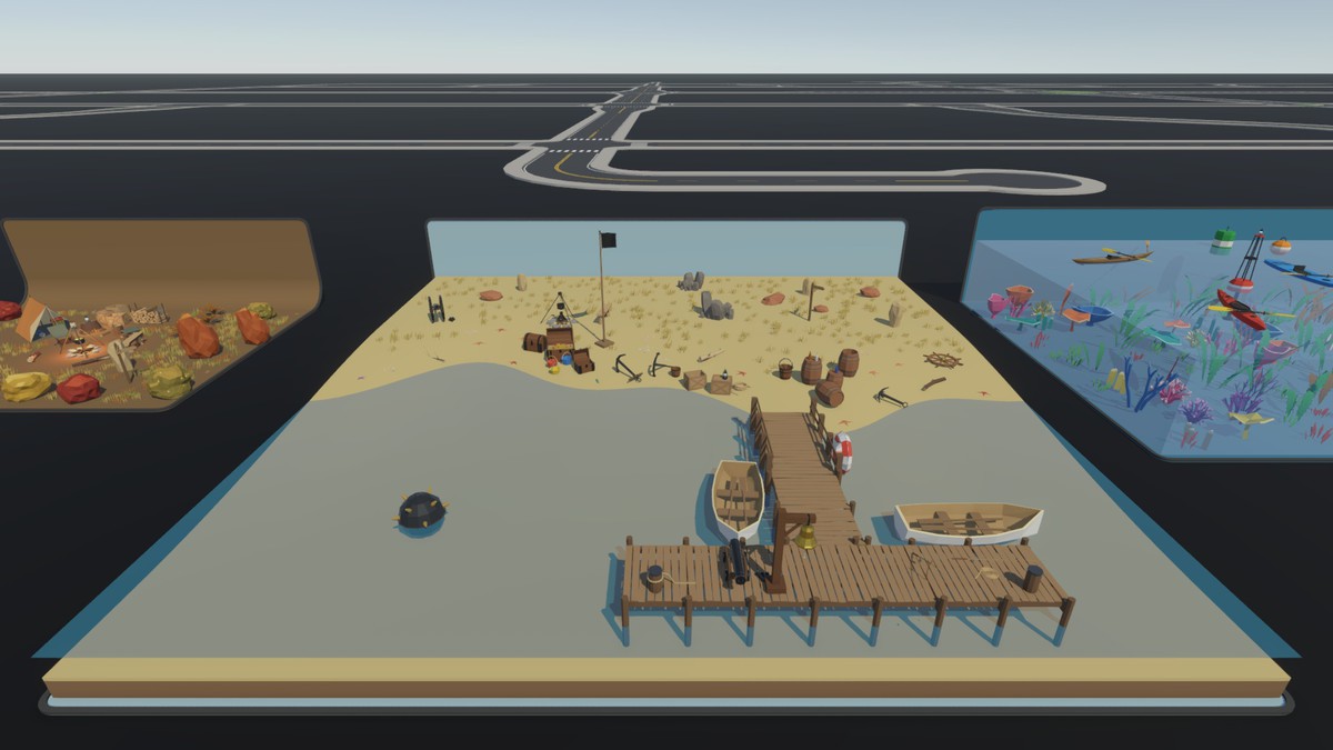 Low Poly Props Library – Forest, Sea, Town, Farm & More