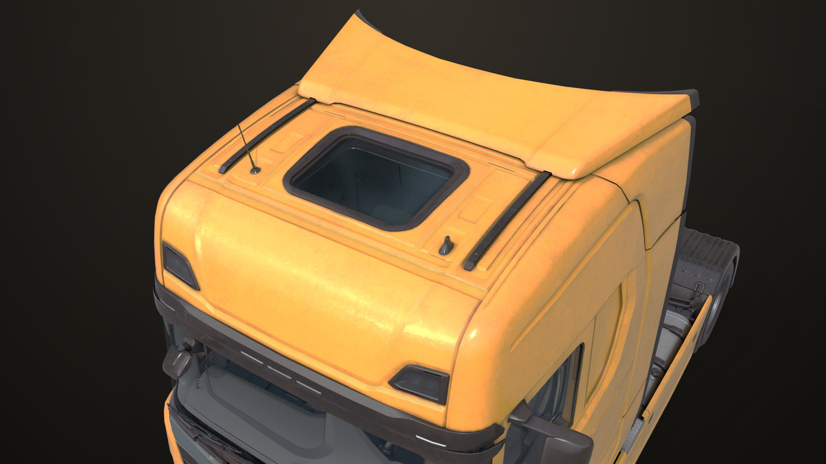 Chassis 06 Yellow URP HDRP Textures