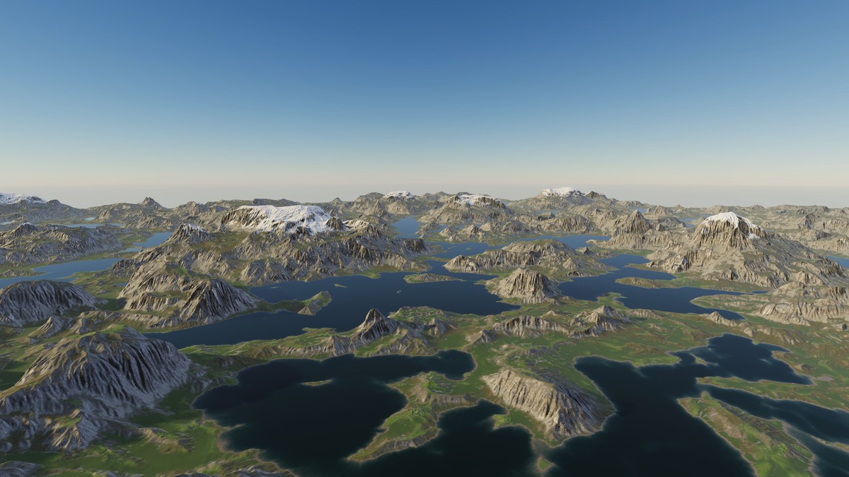 Procedural Mountains & Rivers 8K - 37 Terrains