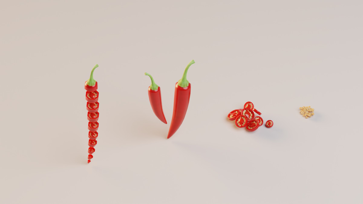 Stylized Asian Vegetable 3D Model Pack – Modular Low Poly Set