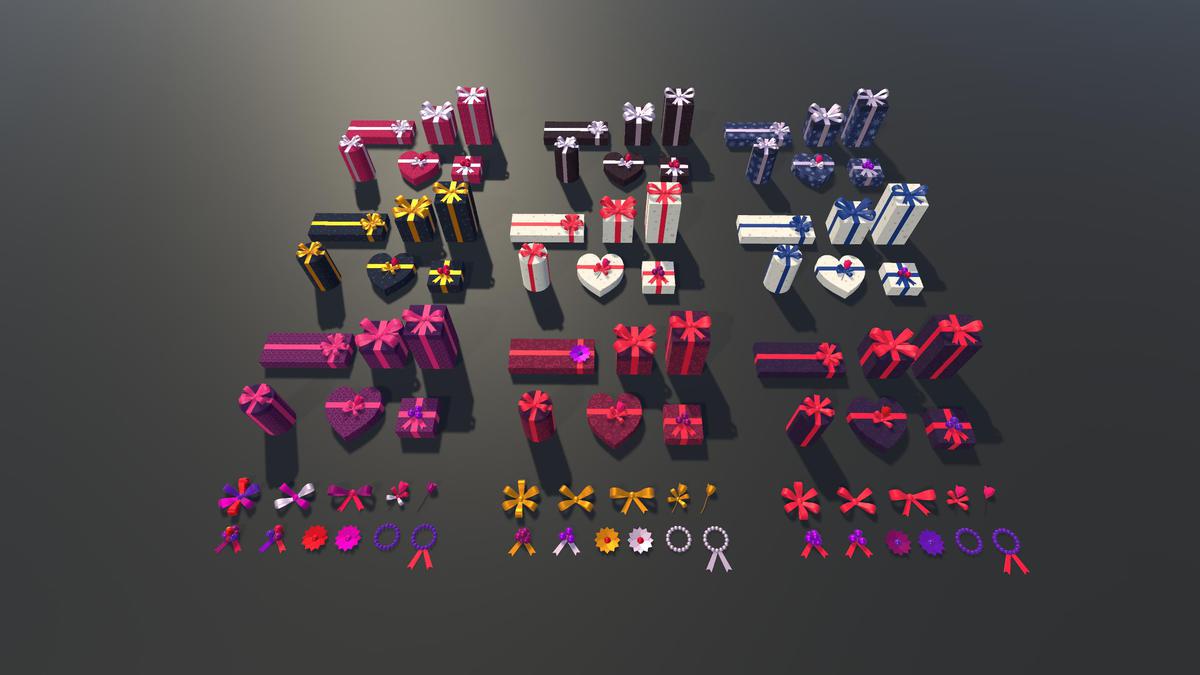 Gift Boxes with Magical Shader (Burn & Reveal)
