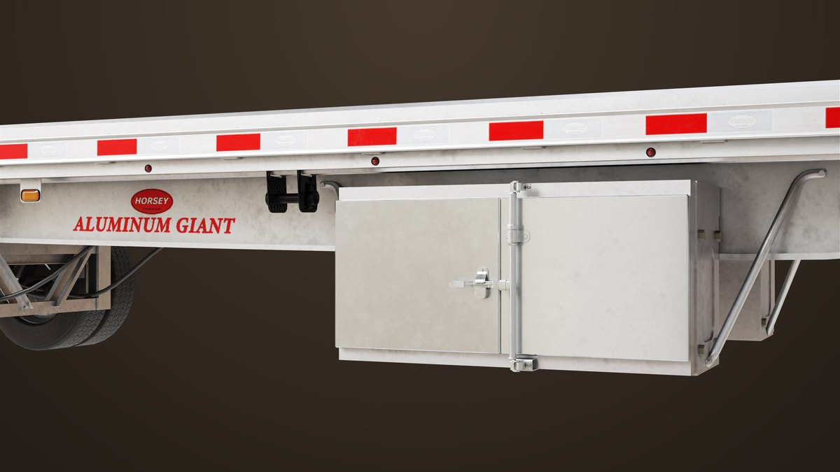 Flat Bed Trailer 05 Heavy Truck URP HDRP Textures