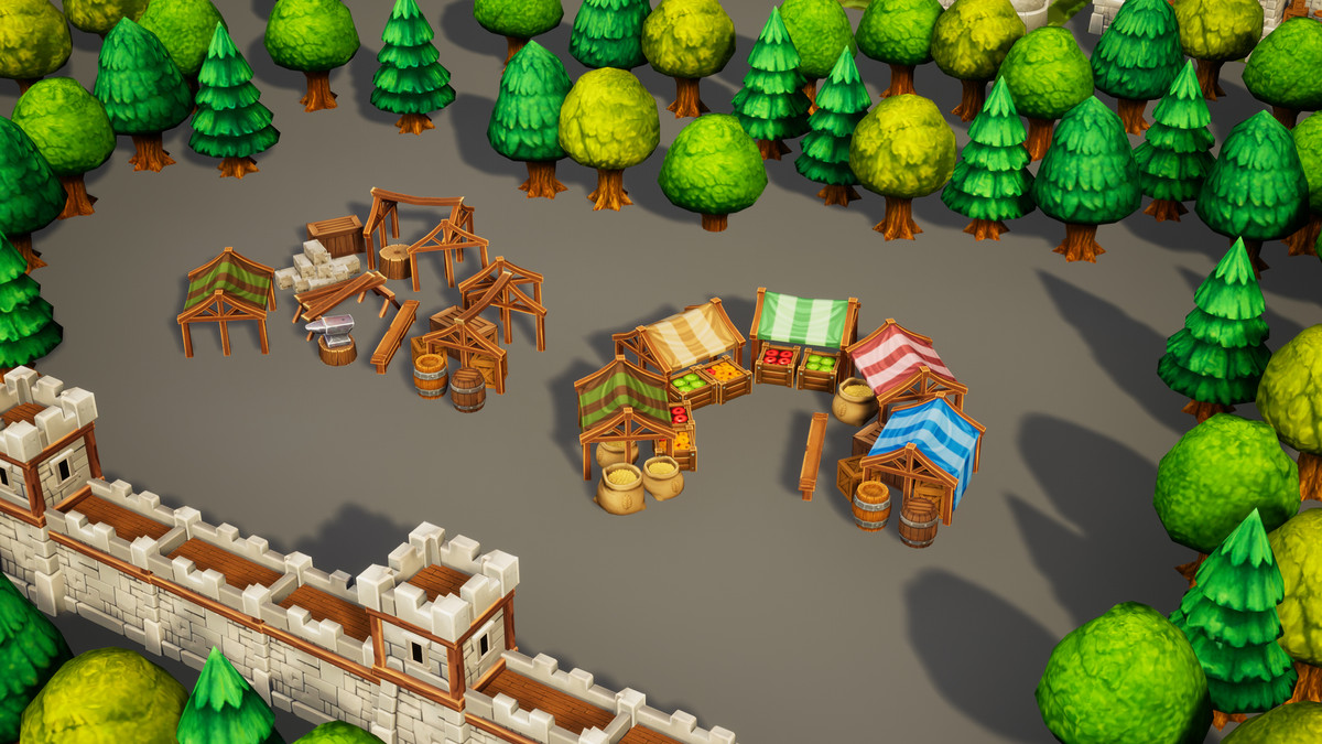 Toon RTS Environment Humans
