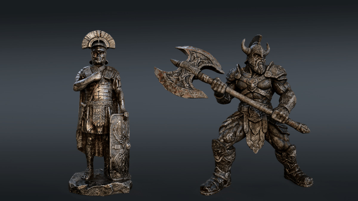 Warrior Statues - Collection (URP)