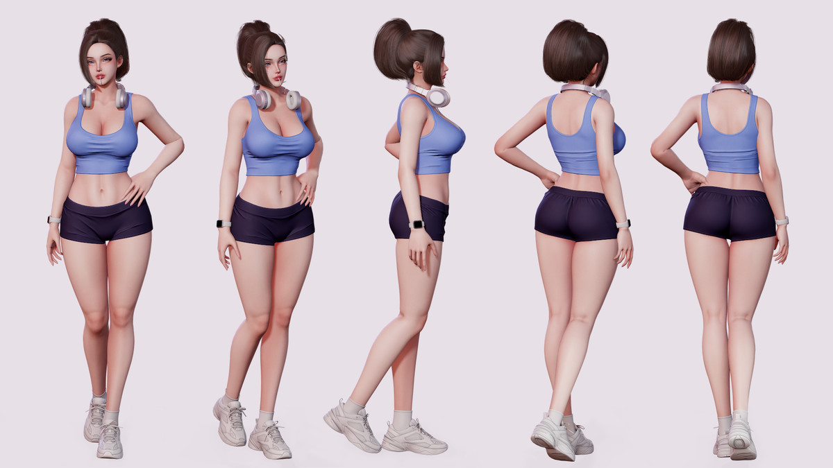 Casual Female 01 - Female Character Series