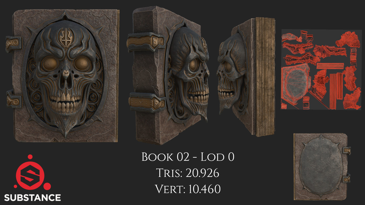 7 Dark Fantasy Books / Grimoire / Tome