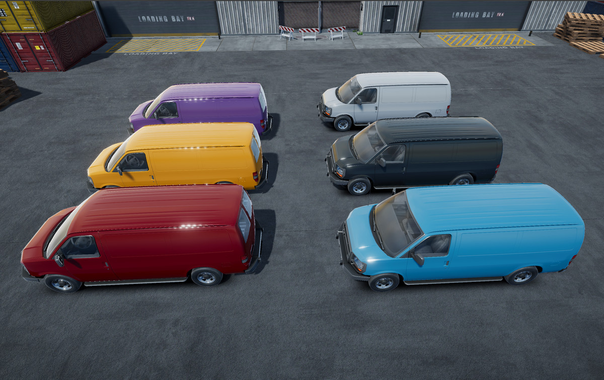 Industrial american van