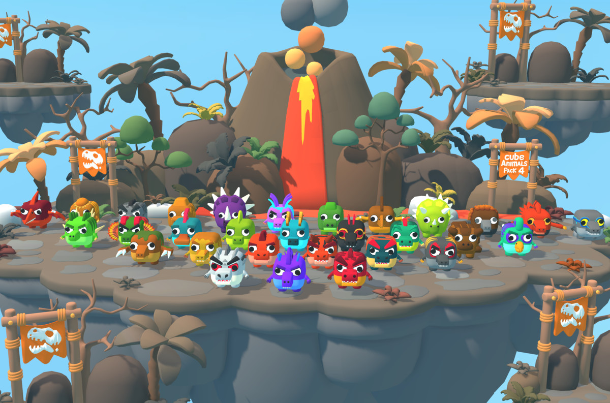 Cute Magic – Cube Dinosaurs Pack 4