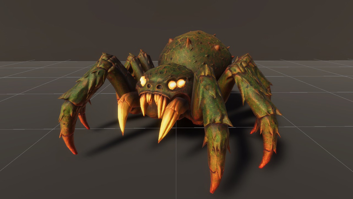 Spider - Game ready character Low-poly 3D model
