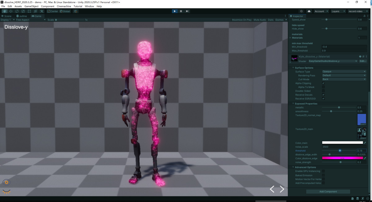 Dissolve Shader - HDRP