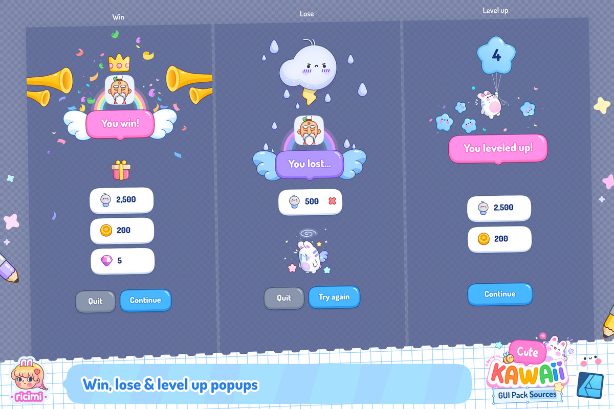 Cute Kawaii GUI Pack Sources