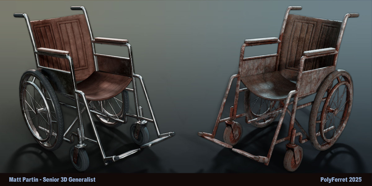 Low Poly WheelChair
