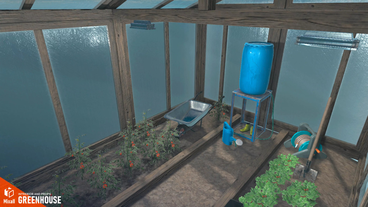 Rural buildings - glamping, greenhouse, sawmill and others