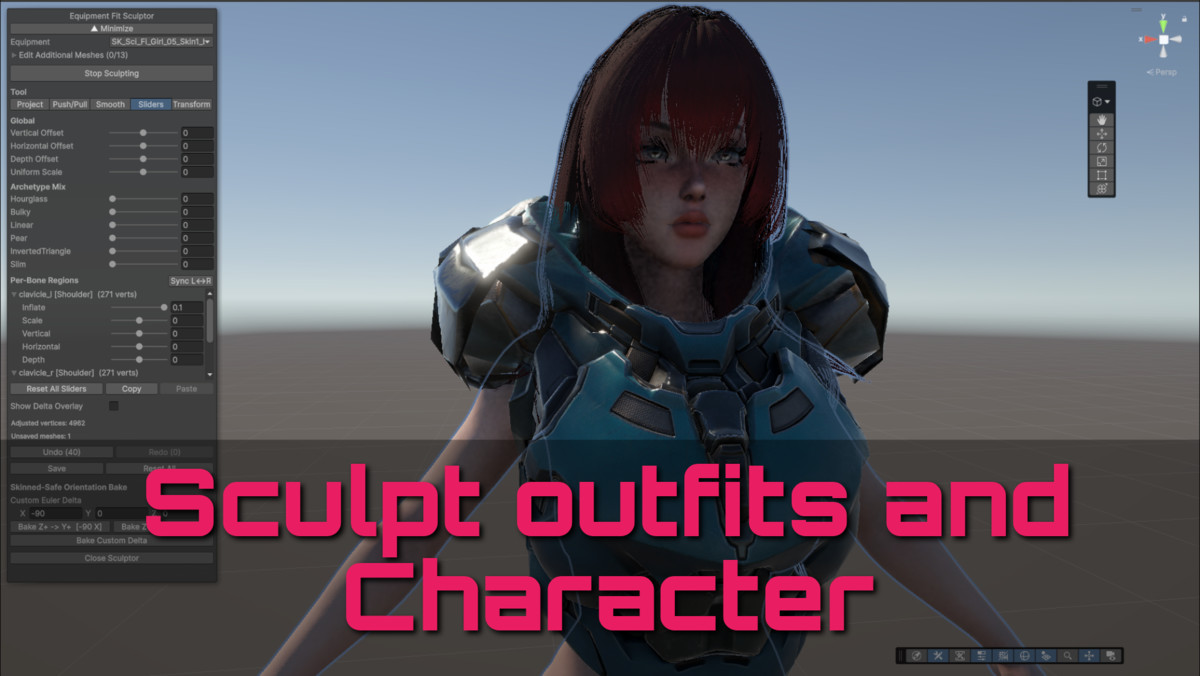 Crystal Character Creator | Sculpt Design Equip any Model & GC2 Integration