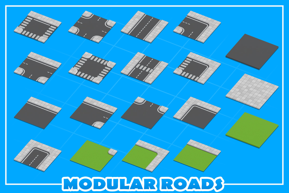 Stylized Modular Roads