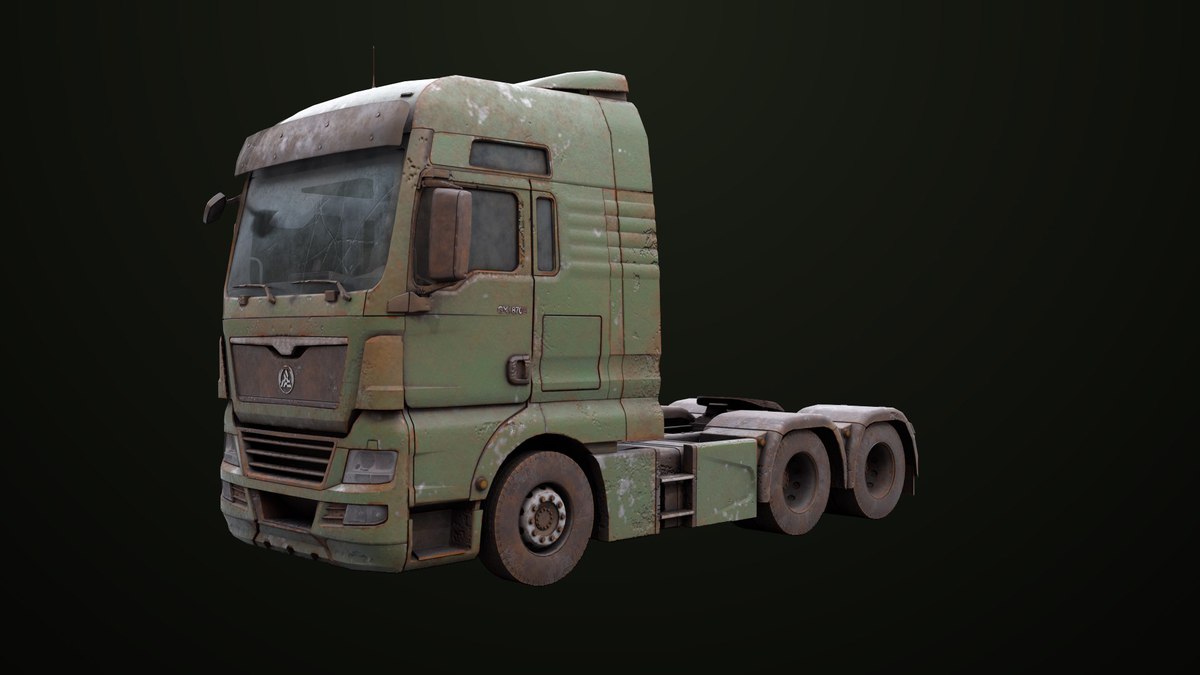Heavy Truck Chassis 04 Dirty 4 URP HDRP Textures