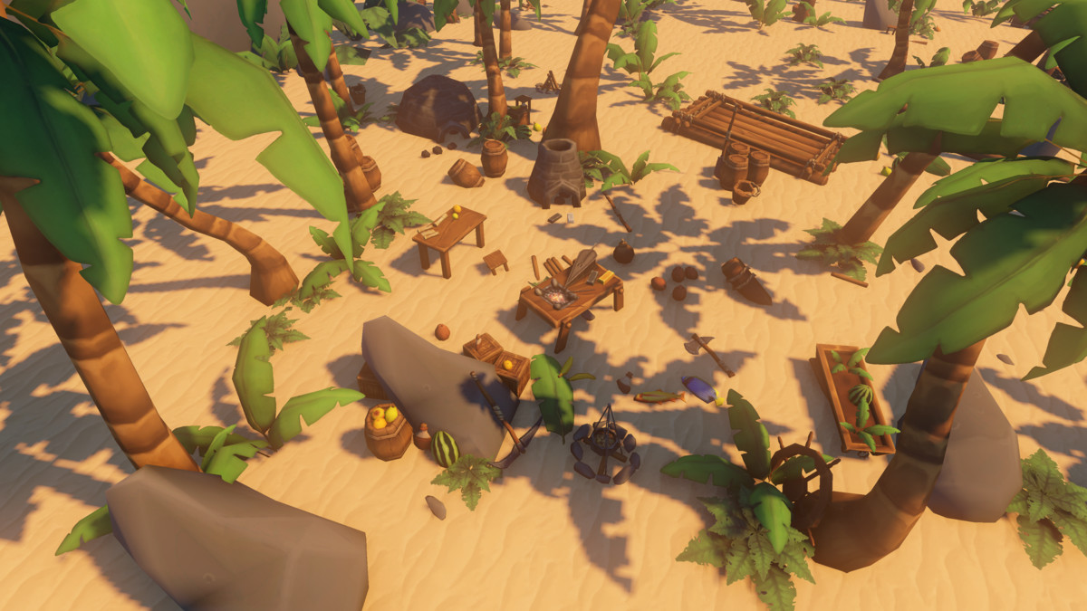 Handpainted Tropical Island Survival Pack