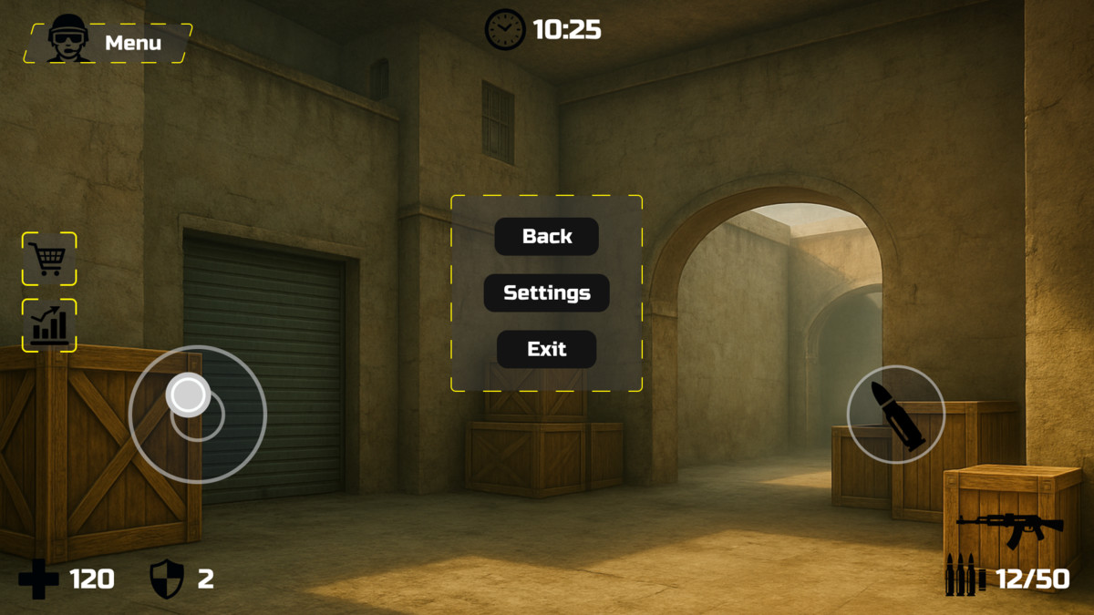 2D Gui Shooter + Icons