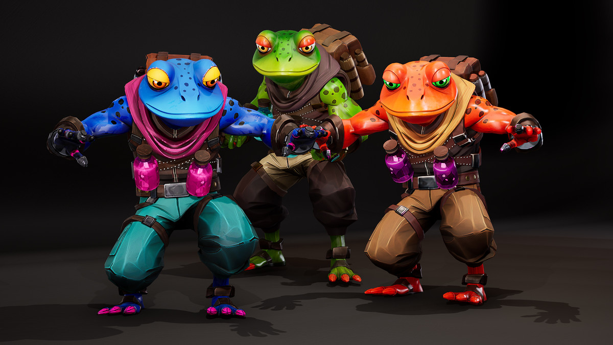 Stylized Alchemist Frog – Fantasy Character Pack (3 Skins)