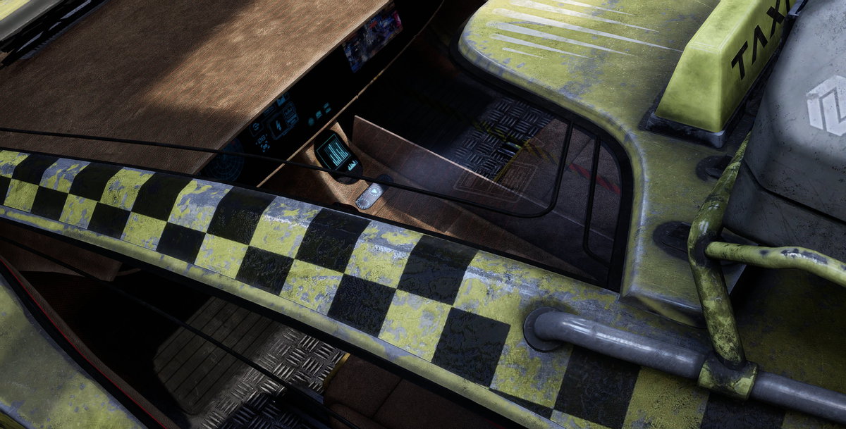 AVIO-8 Cyberpunk Hover Taxi