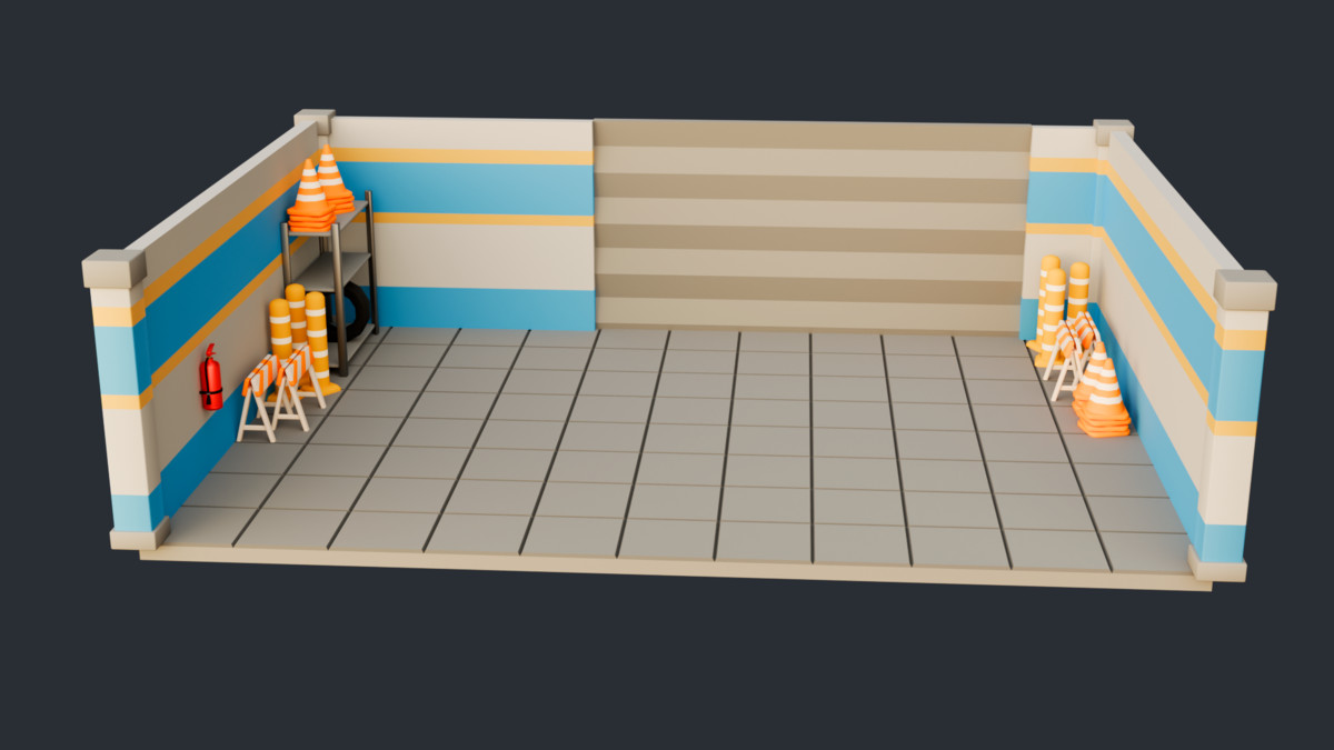 Low Poly Police Station - Thinkix Studios