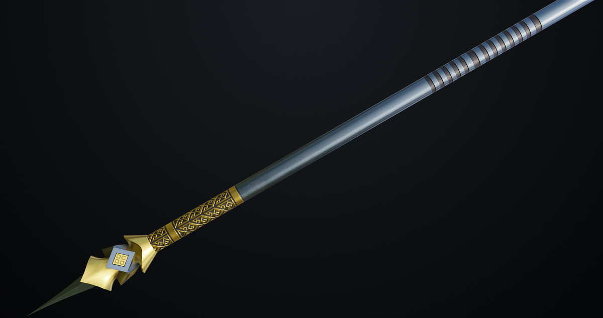 Fantasy Trident 02 URP HDRP Textures