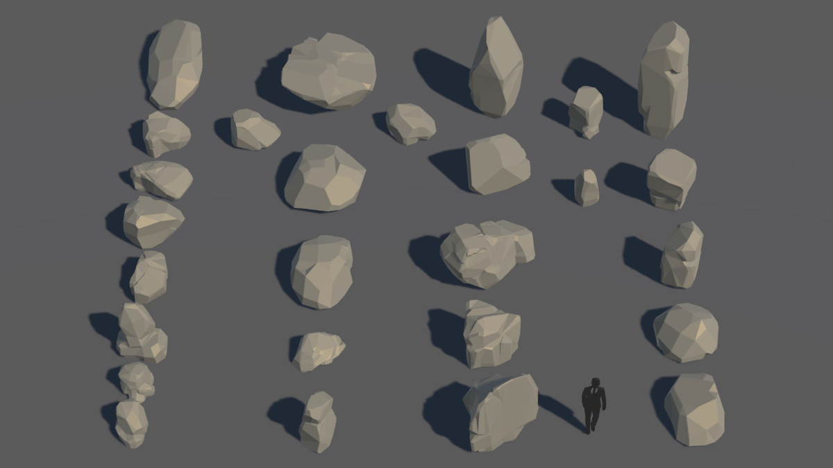 LowPoly Nature Stone