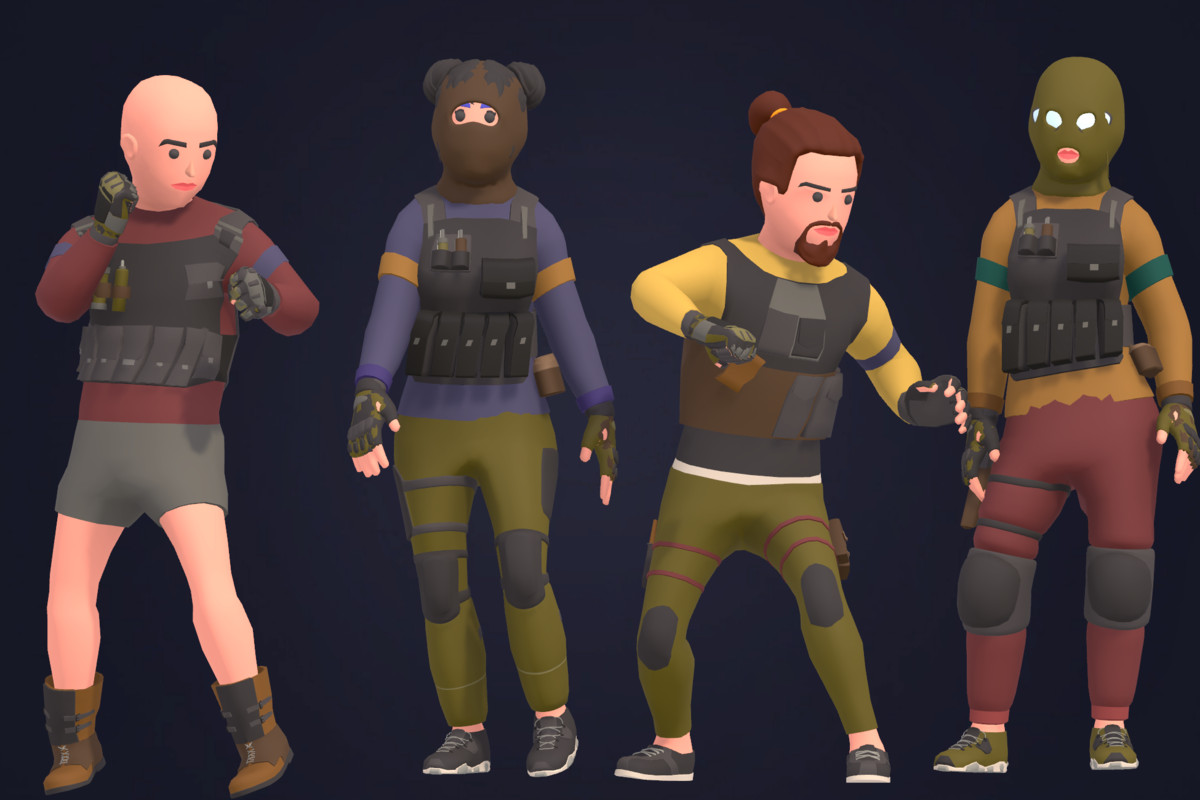 Customizable 3D Military Characters Bundle