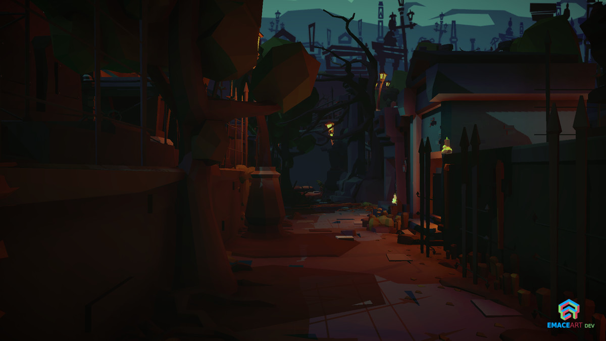 NecroPOLY - Low Poly Cemetery Kit — FREE - Dark Corners