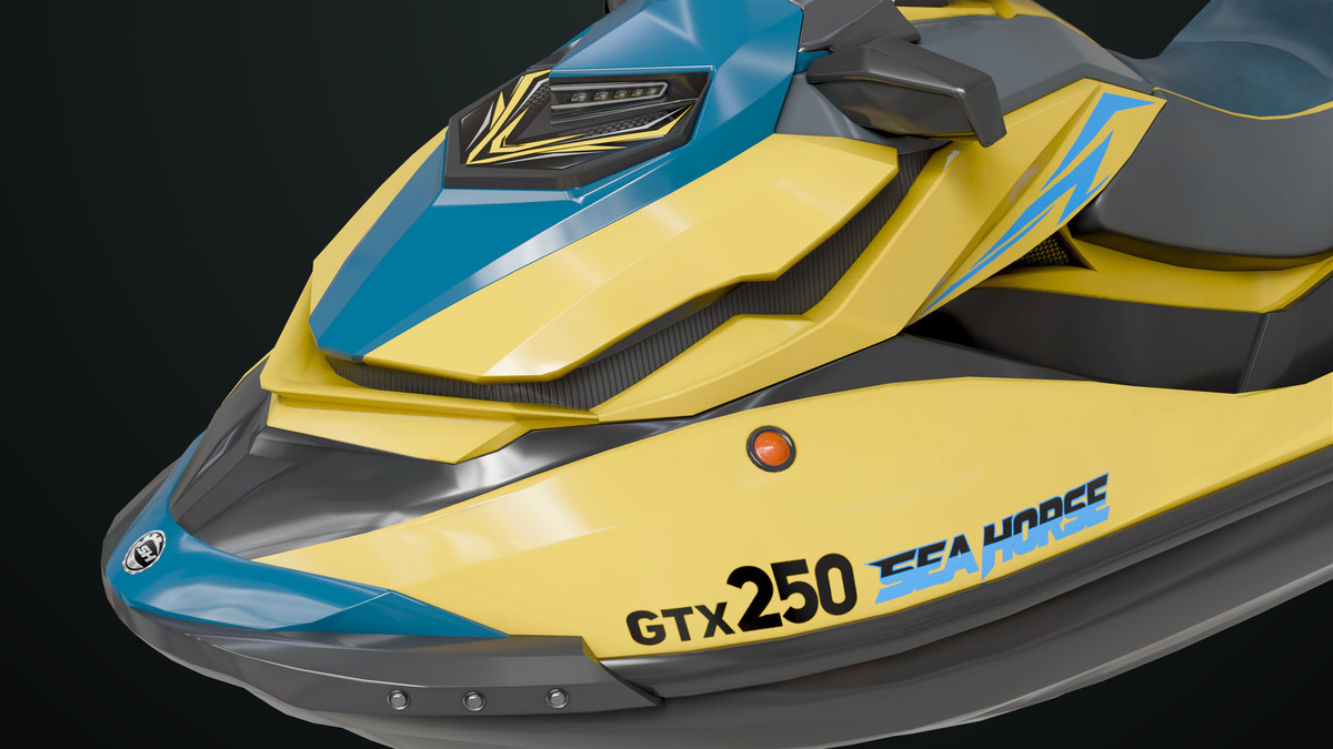 Jet Ski 02 Yellow Textures