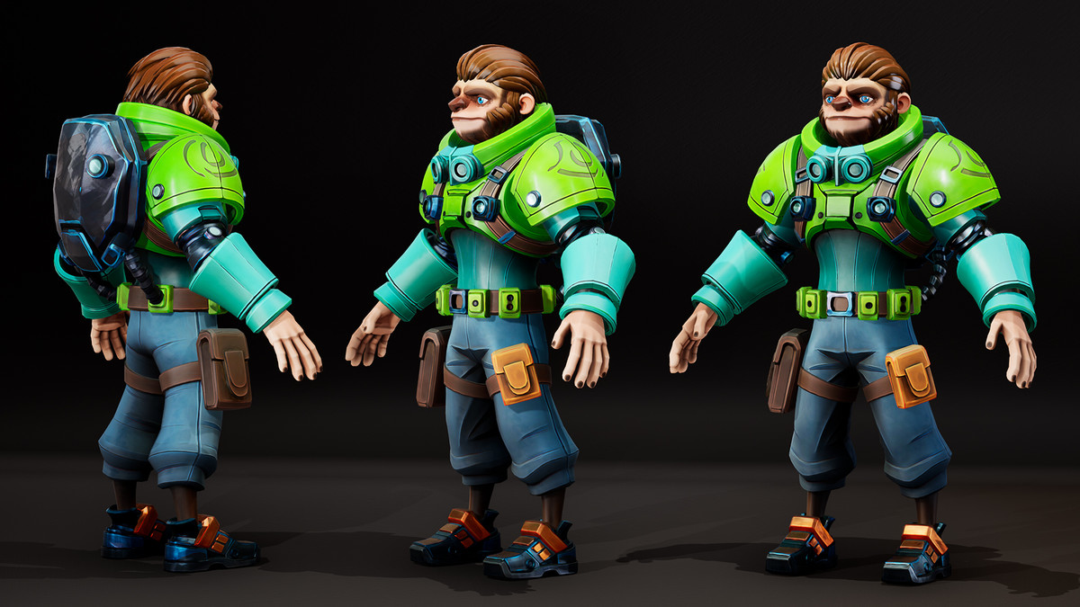 Stylized Sloth Engineer 01