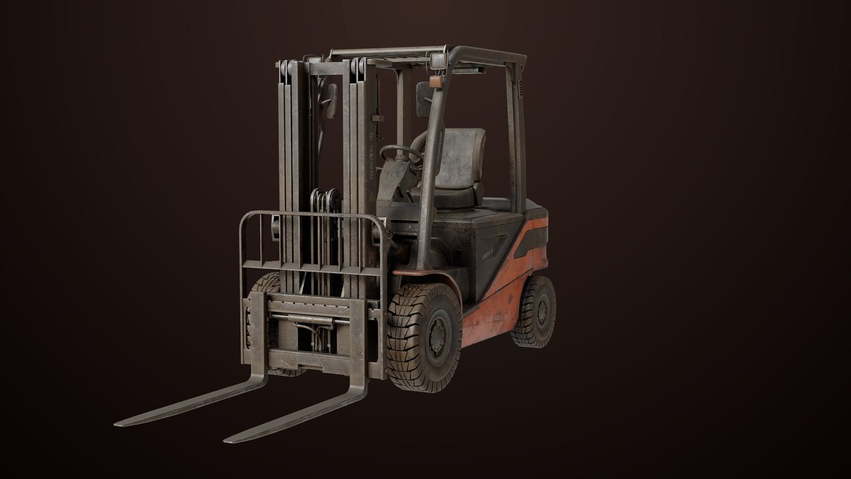 Dusty Forklift Trucks URP HDRP Textures