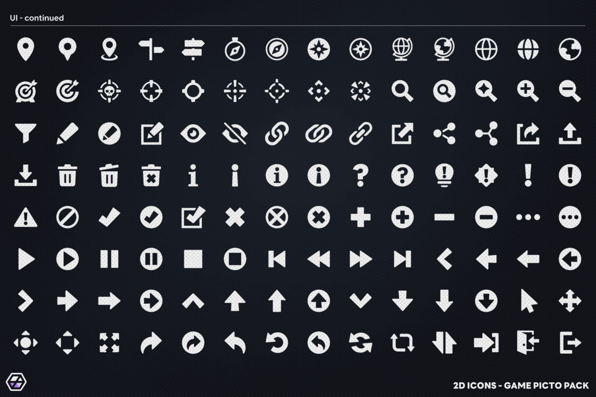 2D Icons - Game Picto Pack