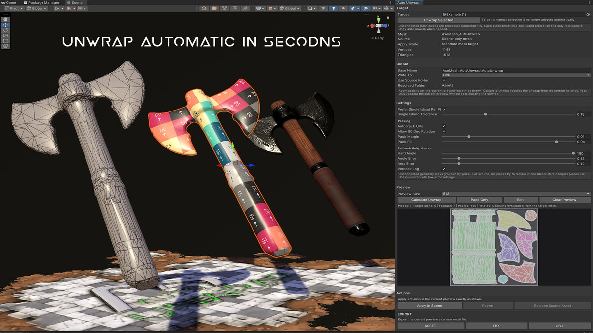 AutoUnwrap - Easy & Quick UVs