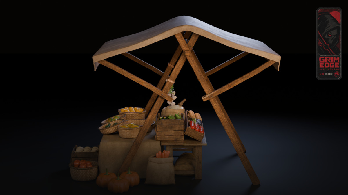 Medieval Grocery Stall