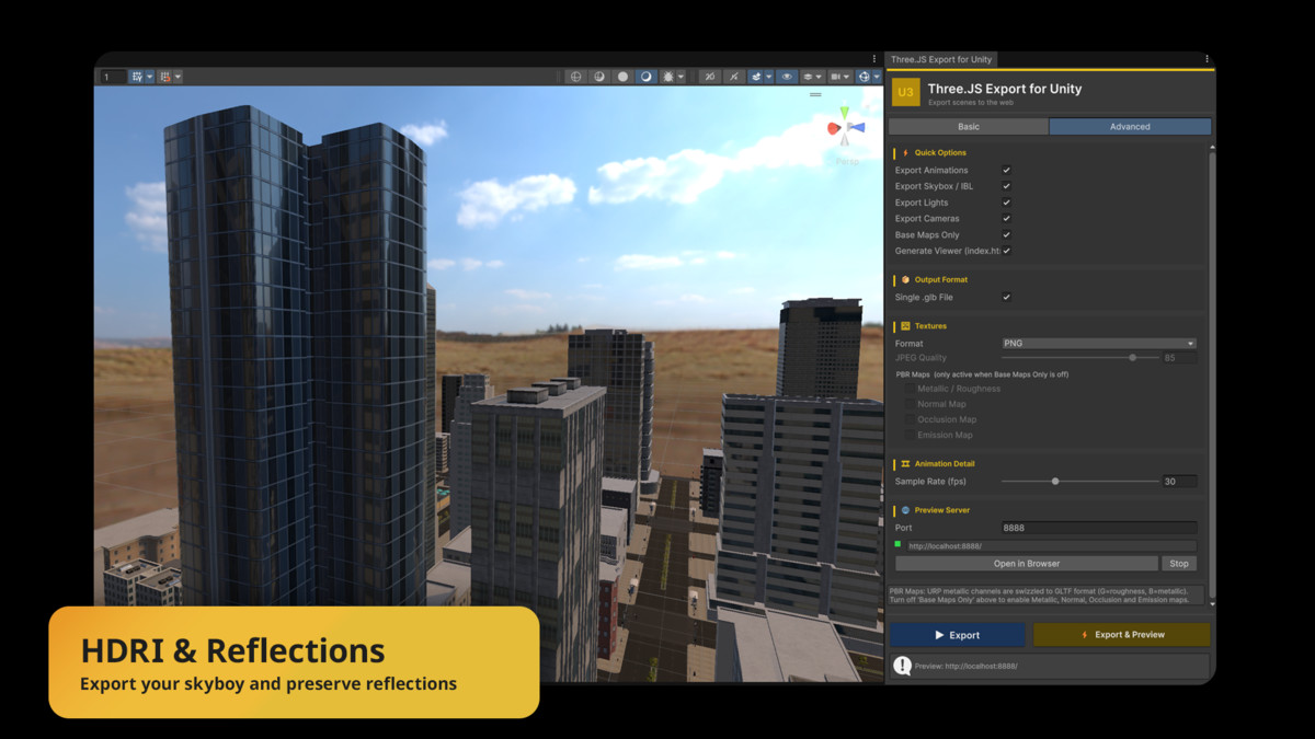 Three.JS Export - Instant Scene Export For Web