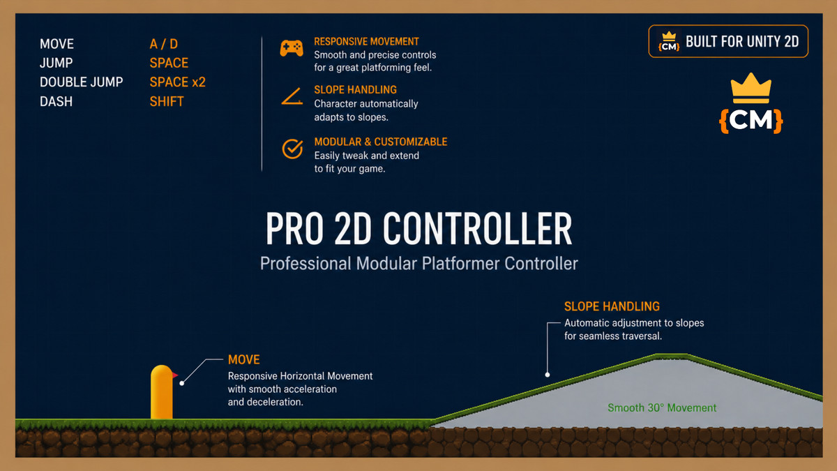 Pro 2D Controller - Modular Platformer Controller