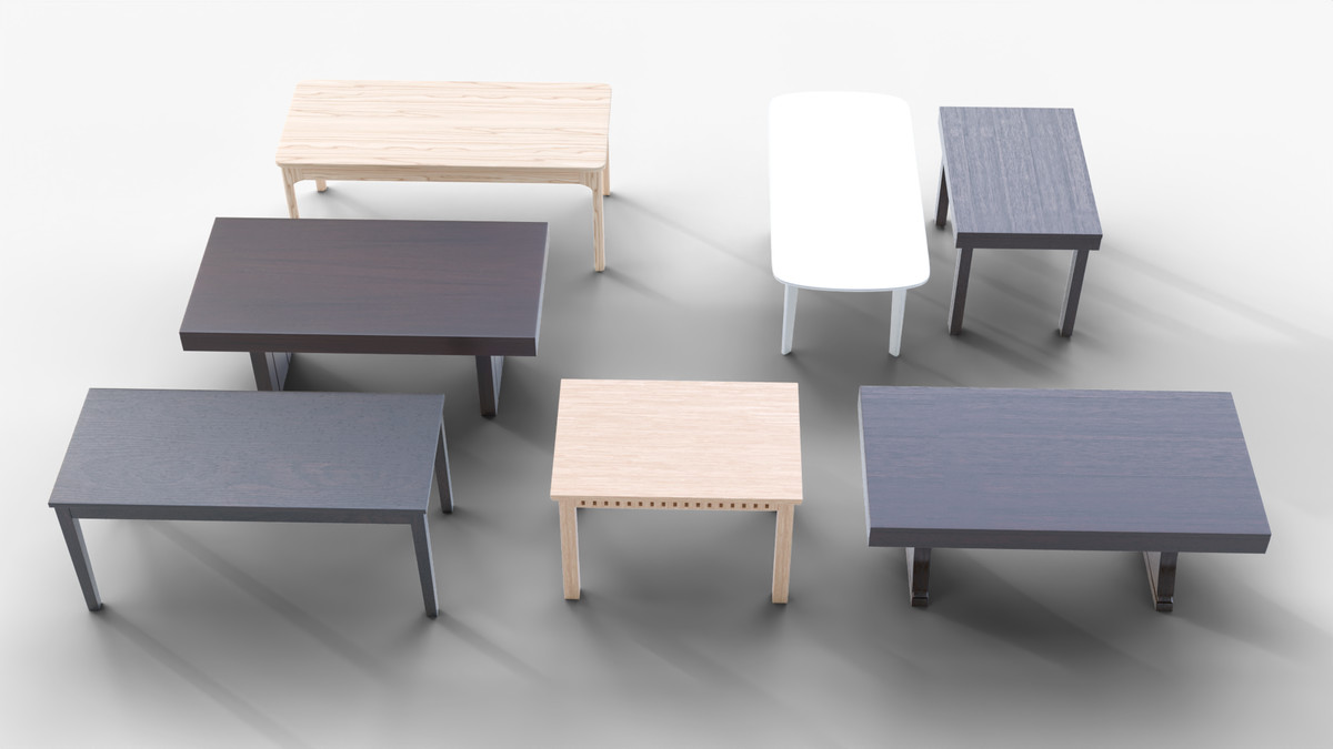 7 Wooden & Modern Table Pack 3