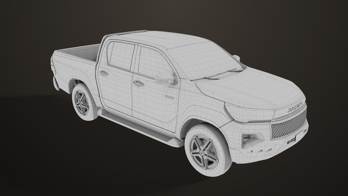 Pickup Truck 04 Brown Dusty URP HDRP Textures