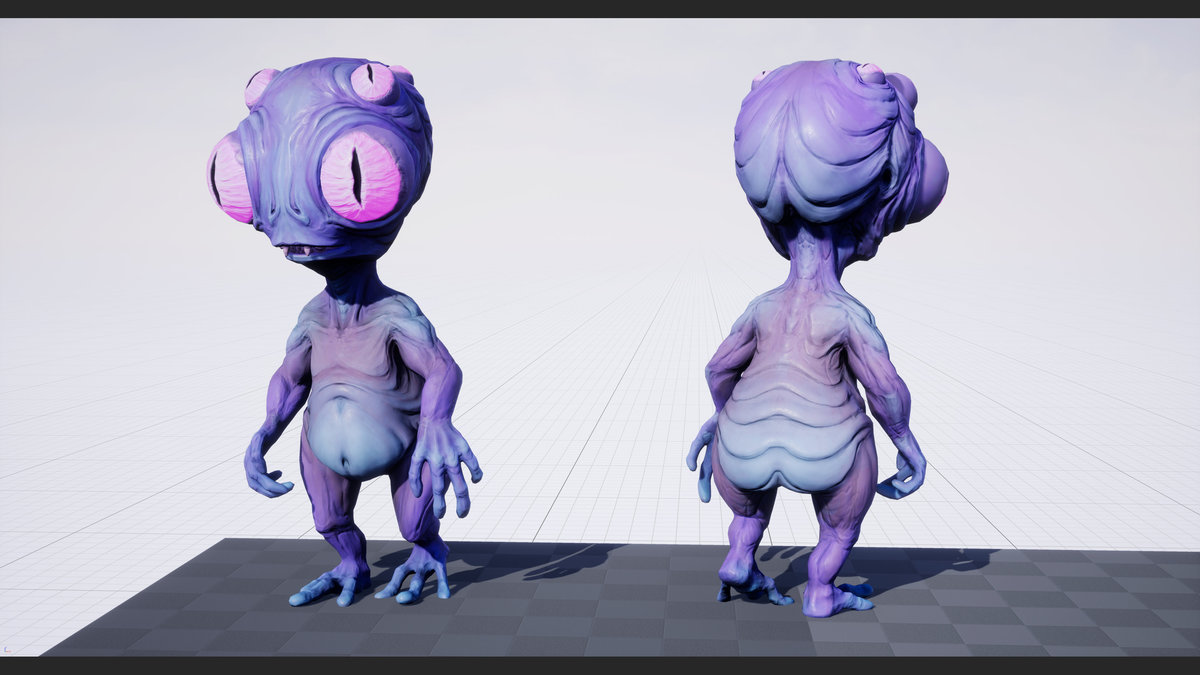 Alien big eyed