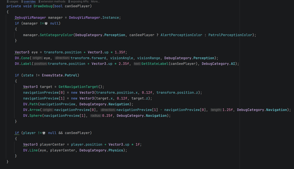 DebugViz – Visual AI Debugging Toolkit for Unity