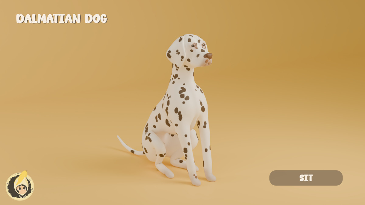 Animated Dalmatian Dog