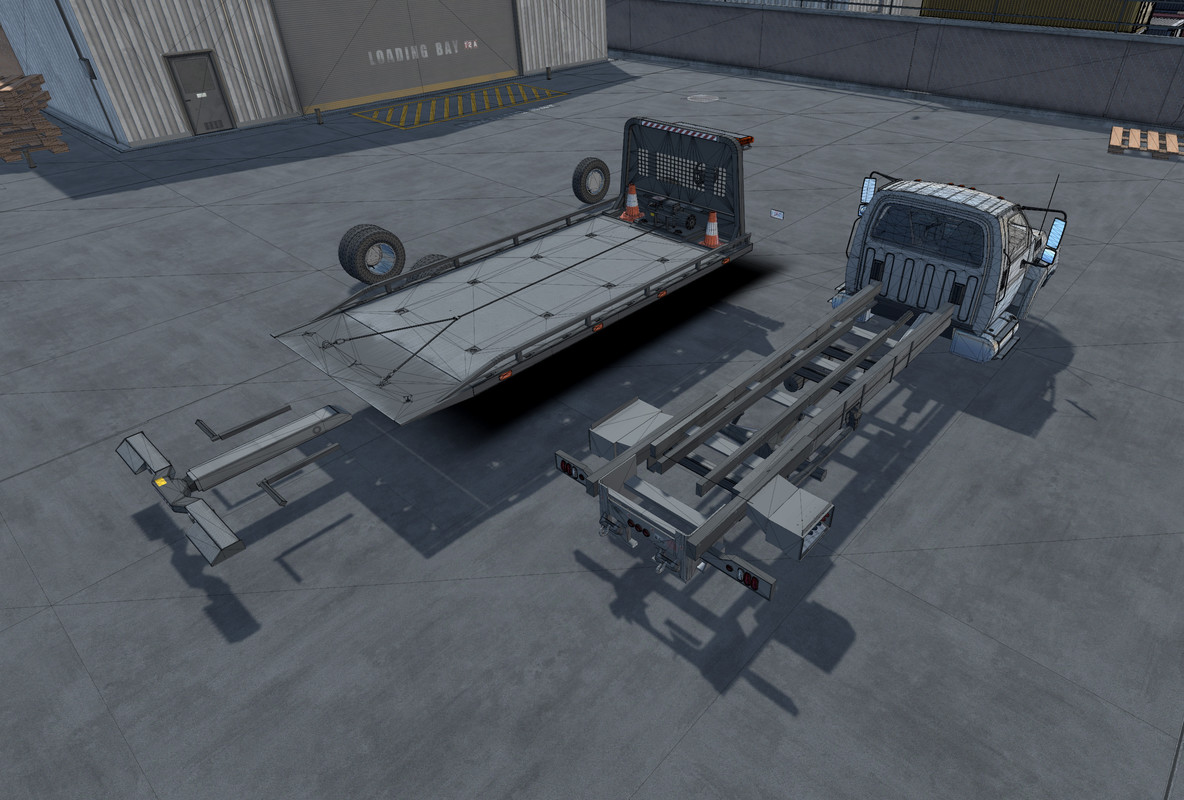Rollback towing truck