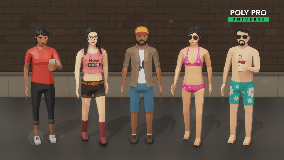 Poly Pro Characters - Low Poly Assets