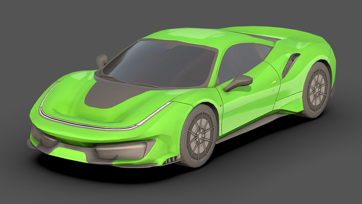 Sedan Low Poly Cars Pack