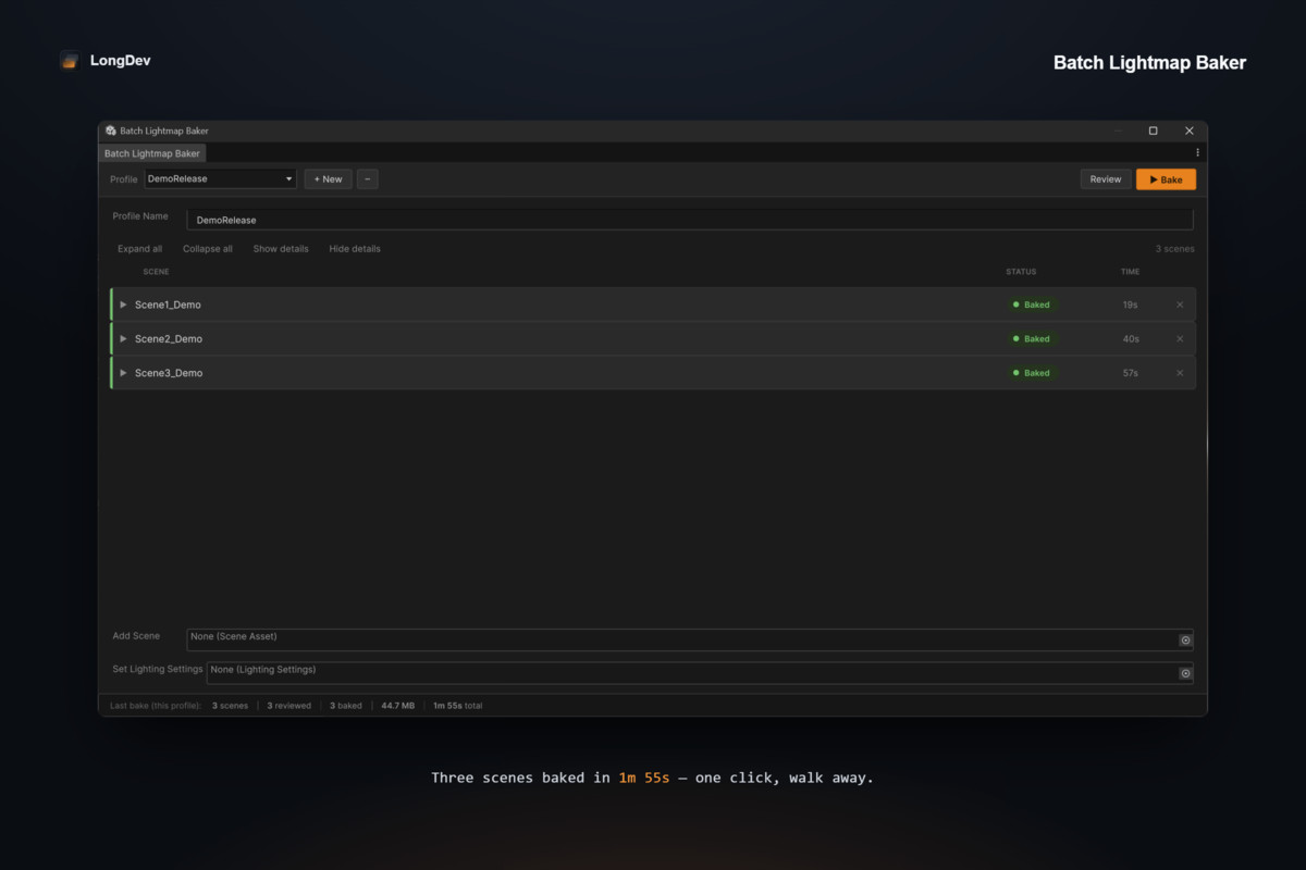Batch Lightmap Baker